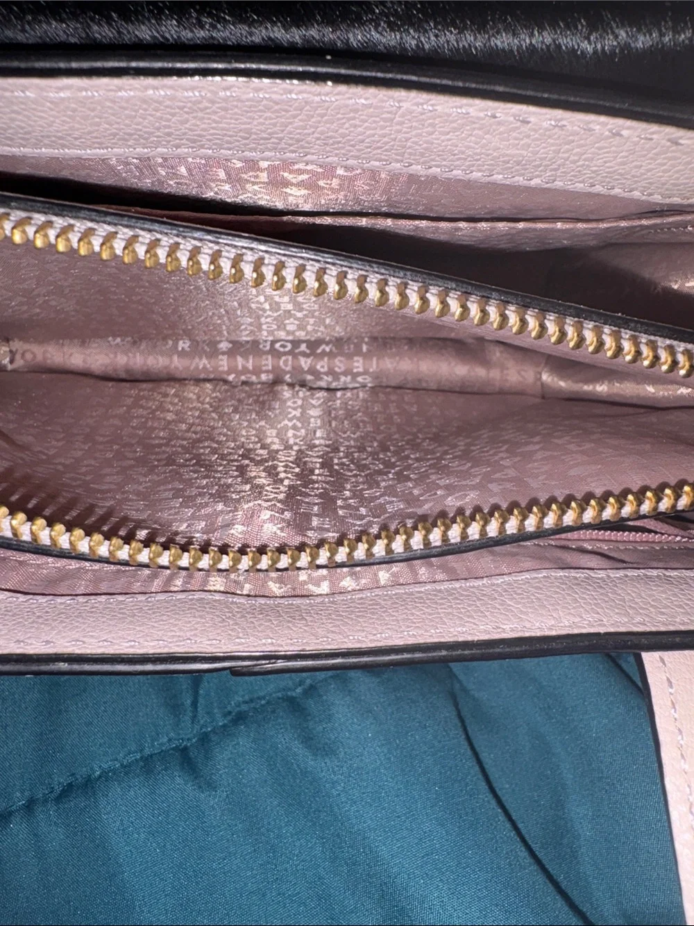 NWOT Kate Spade Zariah Hyde Place Satchel Crossbody mousse frost/calf hair + Dus